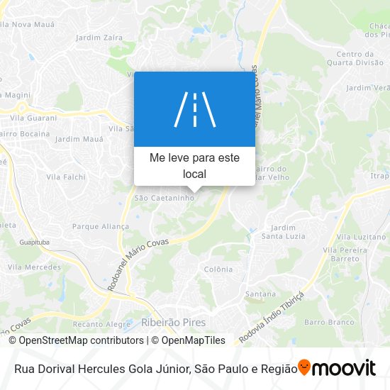Rua Dorival Hercules Gola Júnior mapa