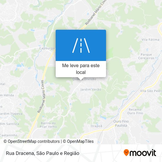Rua Dracena mapa