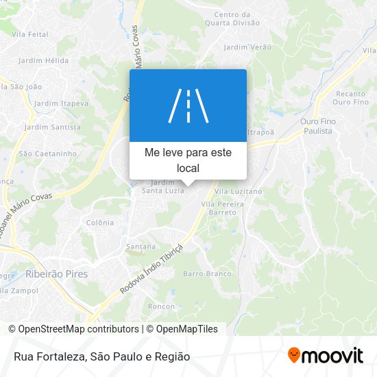 Rua Fortaleza mapa