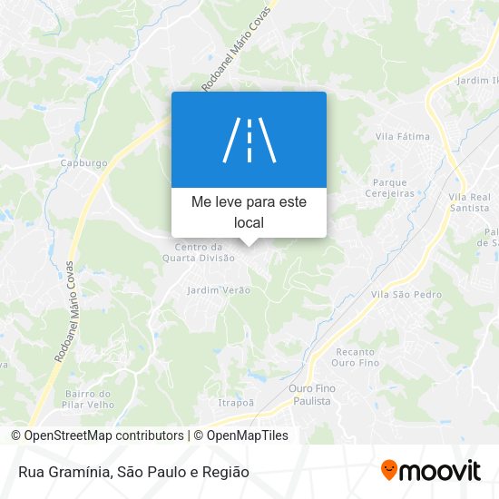 Rua Gramínia mapa