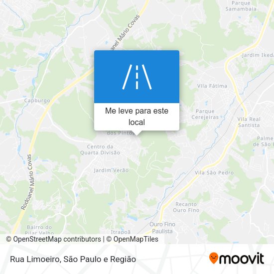 Rua Limoeiro mapa