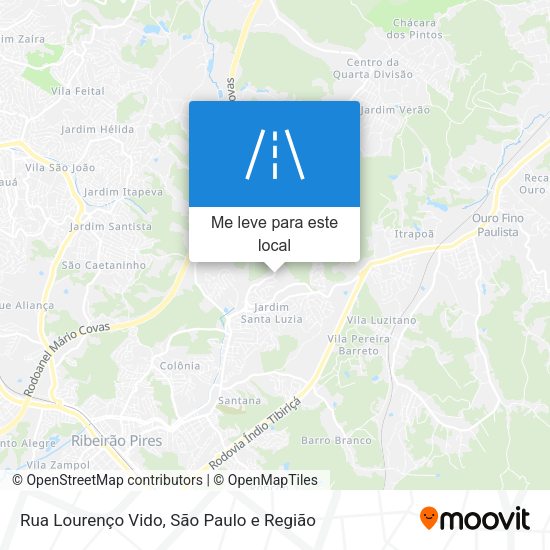 Rua Lourenço Vido mapa