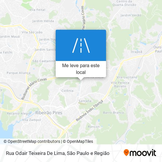 Rua Odair Teixeira De Lima mapa
