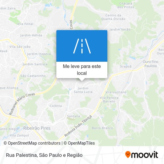 Rua Palestina mapa