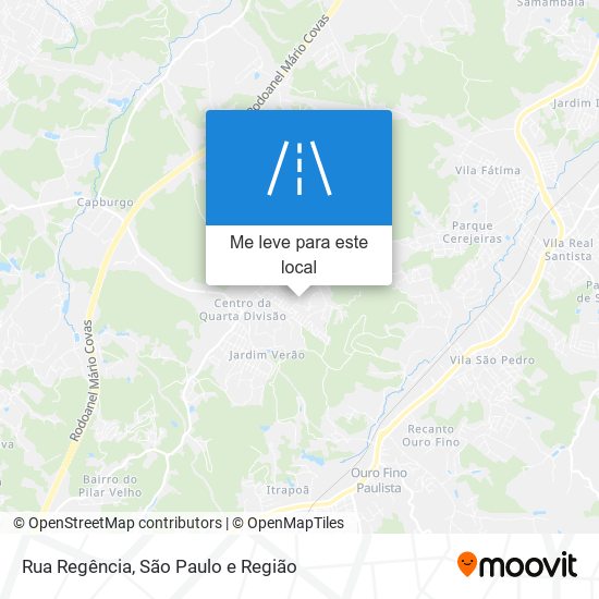 Rua Regência mapa