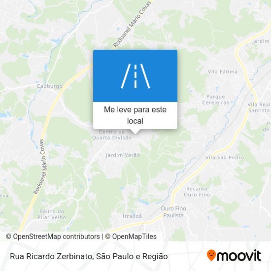 Rua Ricardo Zerbinato mapa