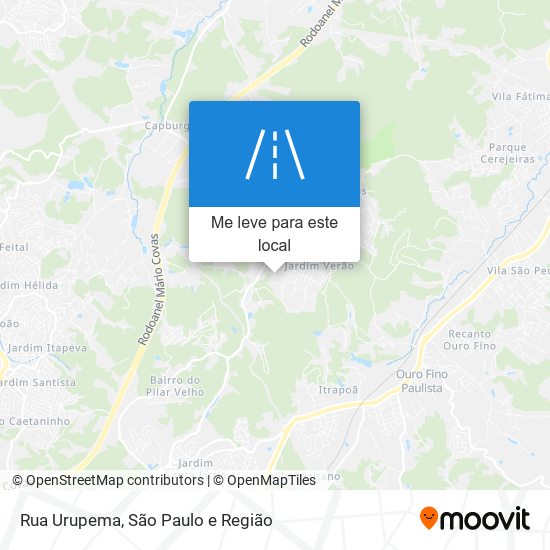 Rua Urupema mapa