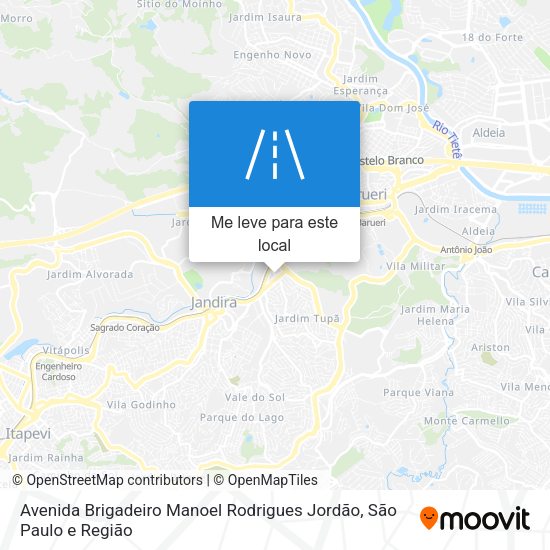 Avenida Brigadeiro Manoel Rodrigues Jordão mapa
