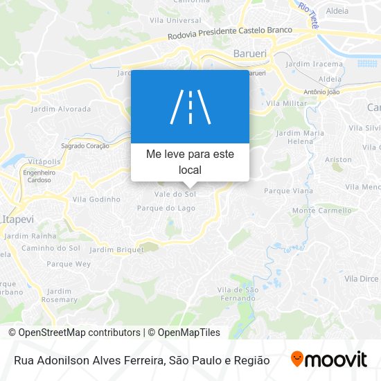 Rua Adonilson Alves Ferreira mapa