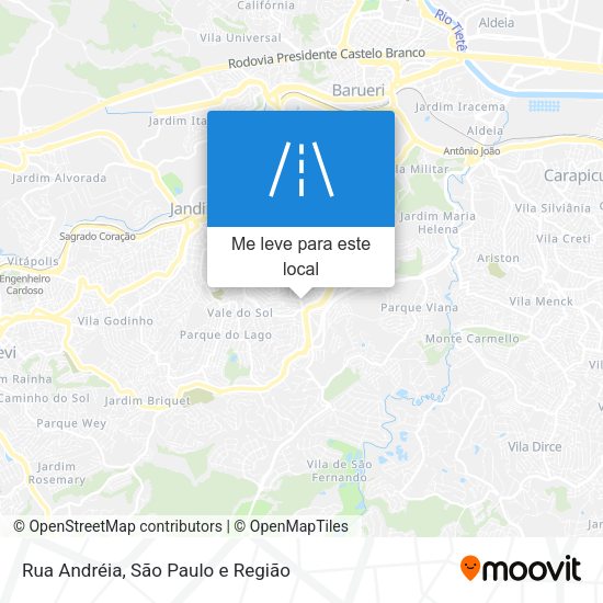 Rua Andréia mapa