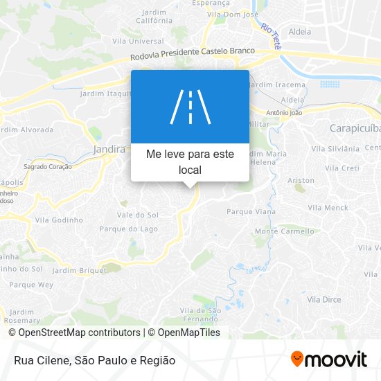 Rua Cilene mapa