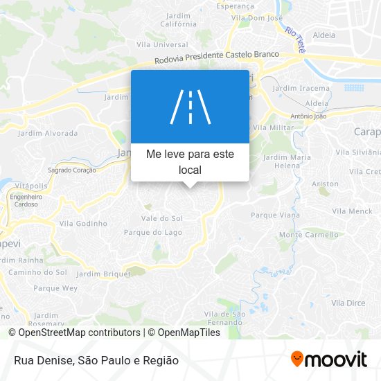 Rua Denise mapa
