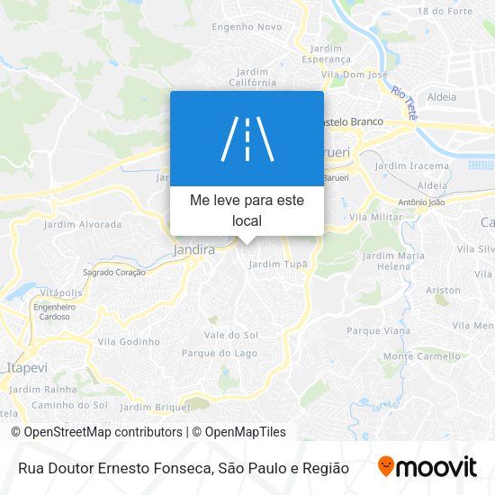 Rua Doutor Ernesto Fonseca mapa