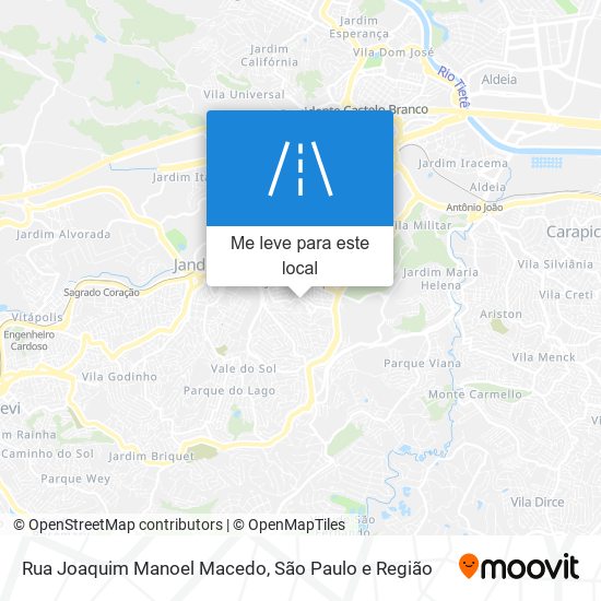 Rua Joaquim Manoel Macedo mapa