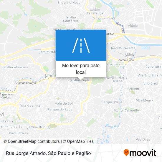 Rua Jorge Amado mapa