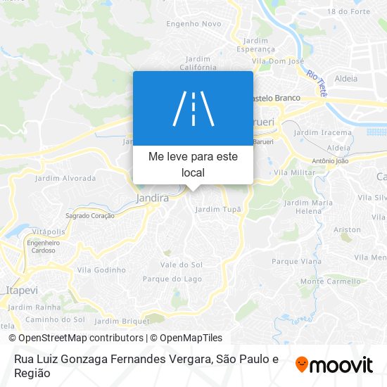 Rua Luiz Gonzaga Fernandes Vergara mapa