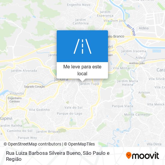 Rua Luiza Barbosa Silveira Bueno mapa