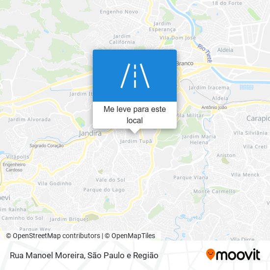 Rua Manoel Moreira mapa