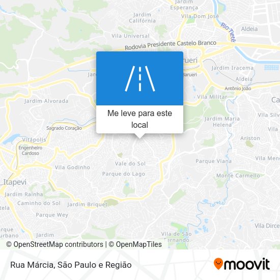 Rua Márcia mapa