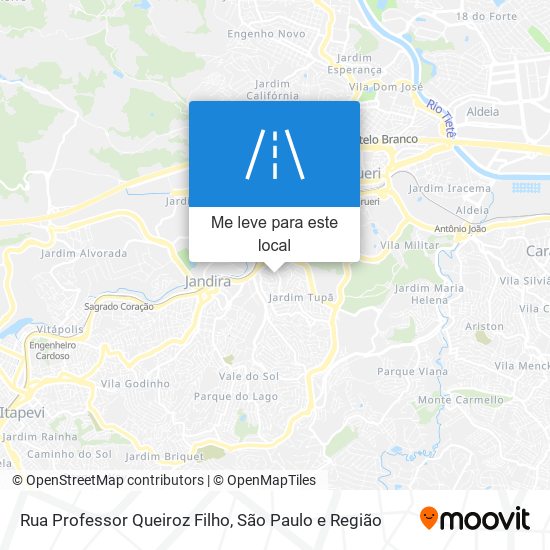 Rua Professor Queiroz Filho mapa