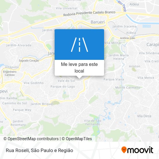 Rua Roseli mapa