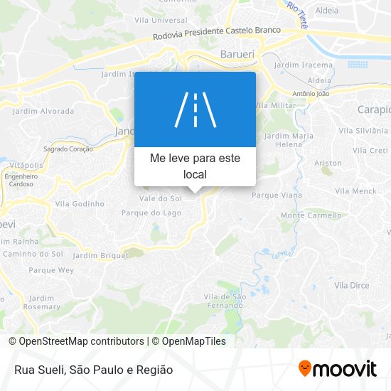 Rua Sueli mapa