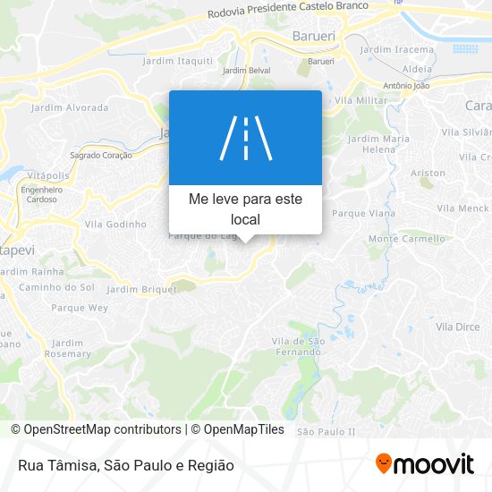 Rua Tâmisa mapa