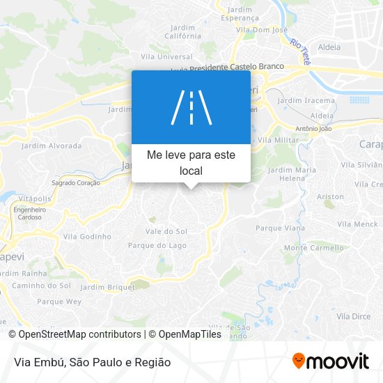 Via Embú mapa