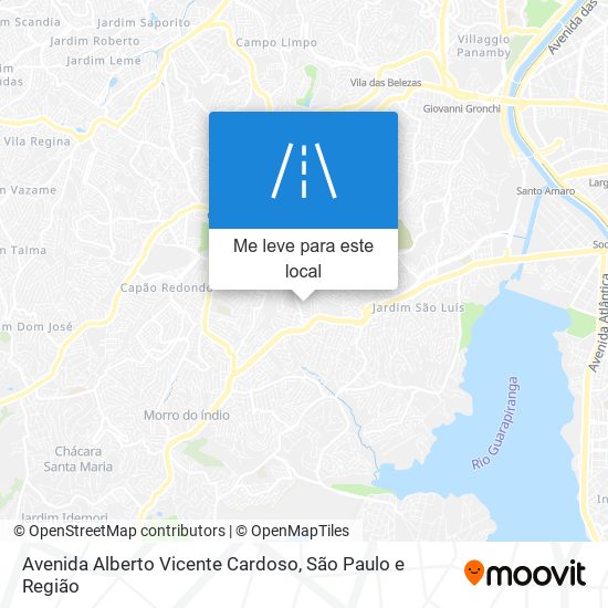 Avenida Alberto Vicente Cardoso mapa