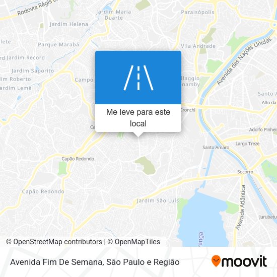 Avenida Fim De Semana mapa