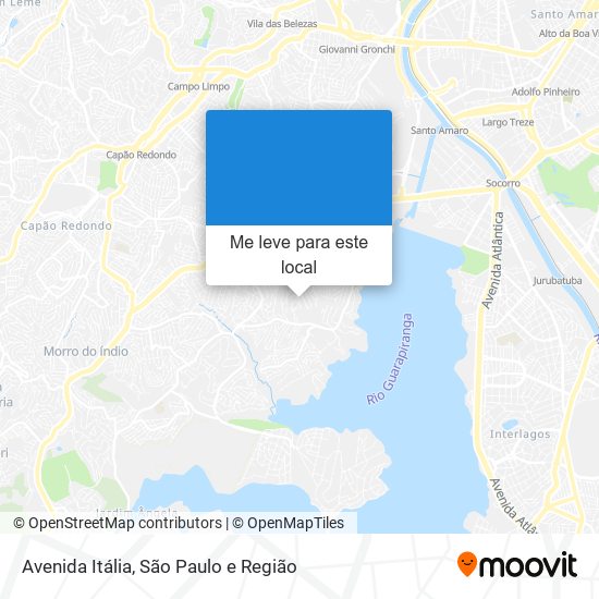 Avenida Itália mapa