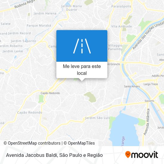 Avenida Jacobus Baldi mapa