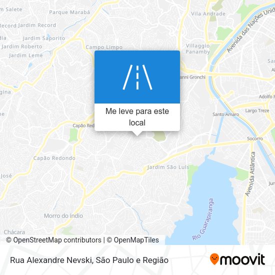 Rua Alexandre Nevski mapa