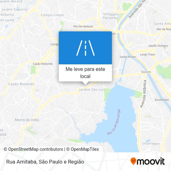 Rua Amitaba mapa