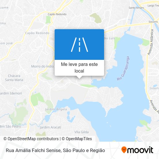Rua Amália Falchi Senise mapa