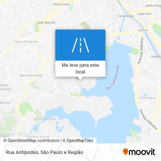 Rua Antípodas mapa