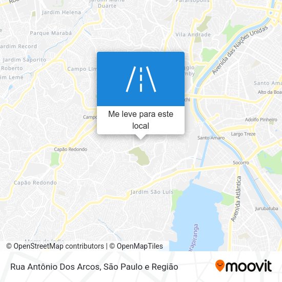 Rua Antônio Dos Arcos mapa