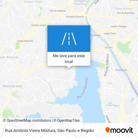 Rua Antônio Vieira Mistura mapa