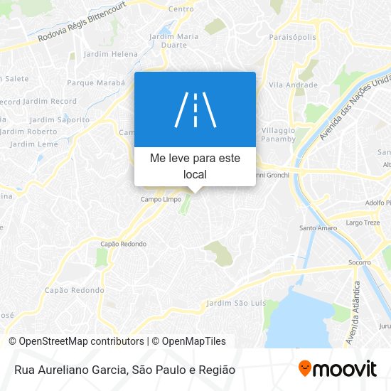 Rua Aureliano Garcia mapa