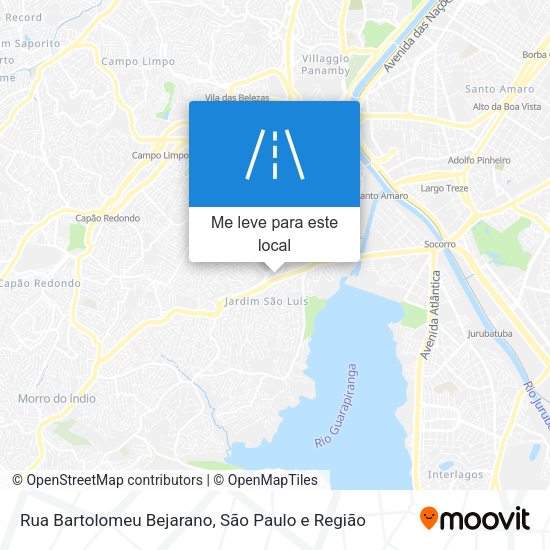 Rua Bartolomeu Bejarano mapa