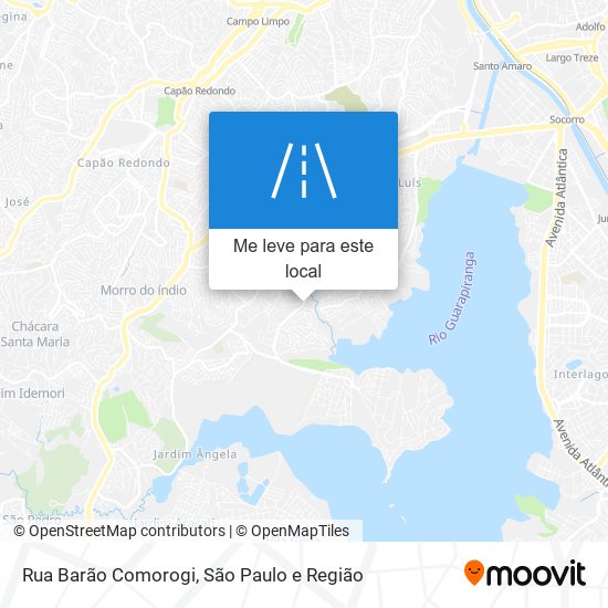 Rua Barão Comorogi mapa