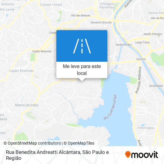 Rua Benedita Andreatti Alcântara mapa