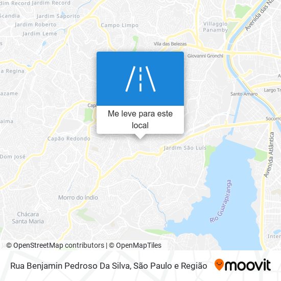 Rua Benjamin Pedroso Da Silva mapa