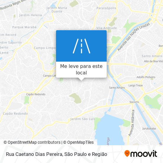 Rua Caetano Dias Pereira mapa