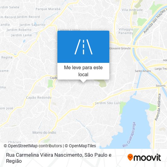 Rua Carmelina Viêira Nascimento mapa