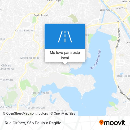 Rua Ciríaco mapa