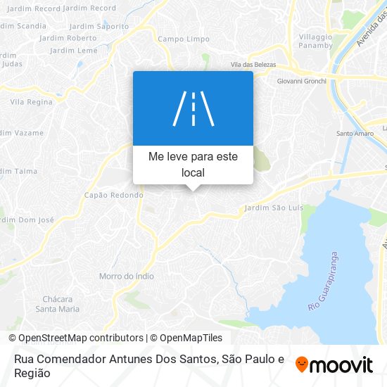 Rua Comendador Antunes Dos Santos mapa