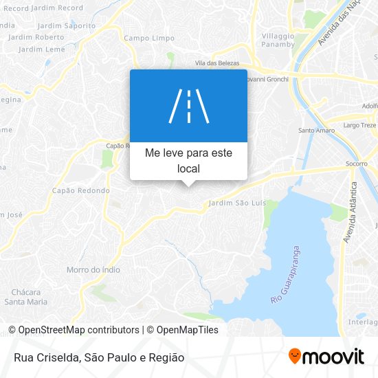 Rua Criselda mapa
