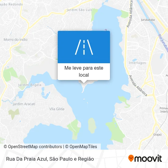 Rua Da Praia Azul mapa