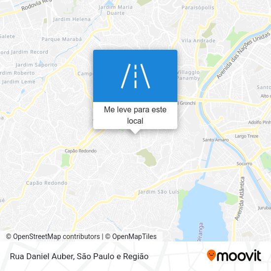 Rua Daniel Auber mapa